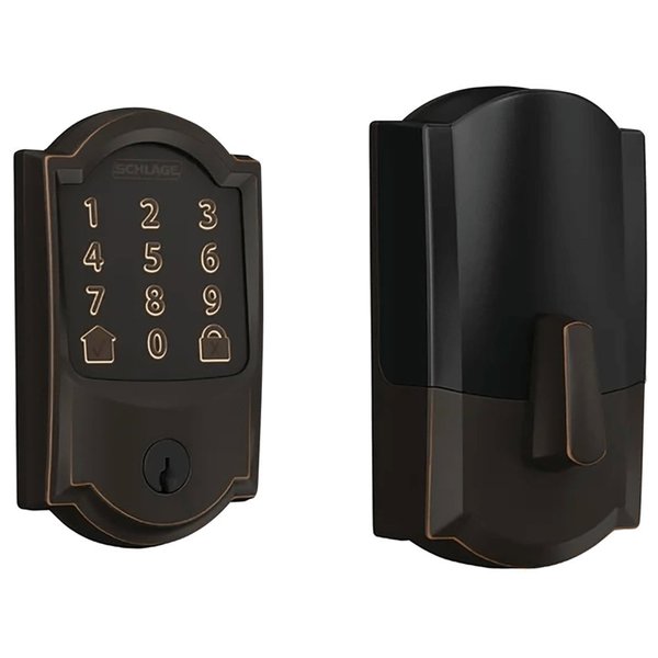 Schlage Residential Tubular Deadbolts and Deadlatches BE489WBC CAM 716